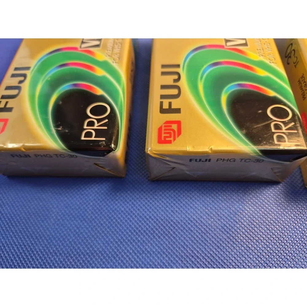 Fujifilm VHS-C TC-30 (Lot of 3) Pro Camcorder Video Cassette, Premium High Grade
